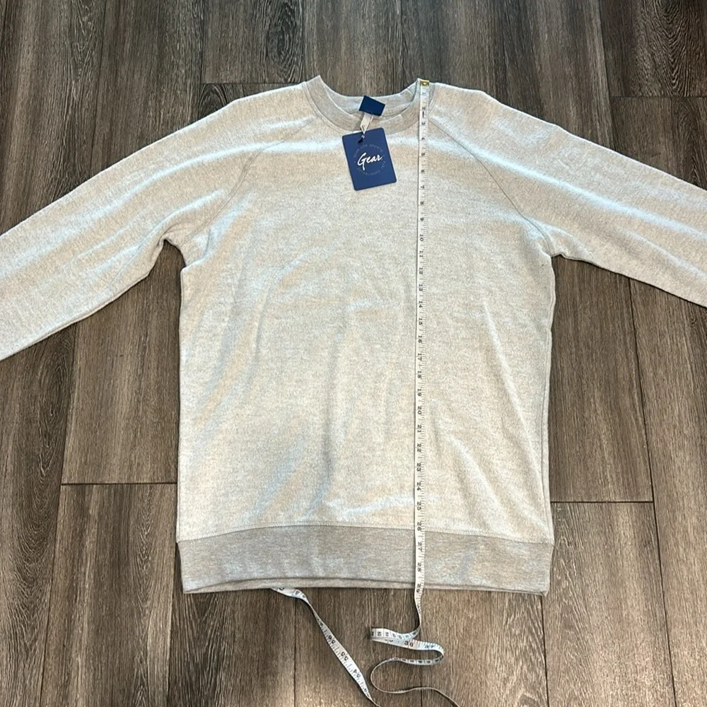 Men’s Gear Light Gray Raglan Sweatshirt - Size Small - Picture 5 of 9